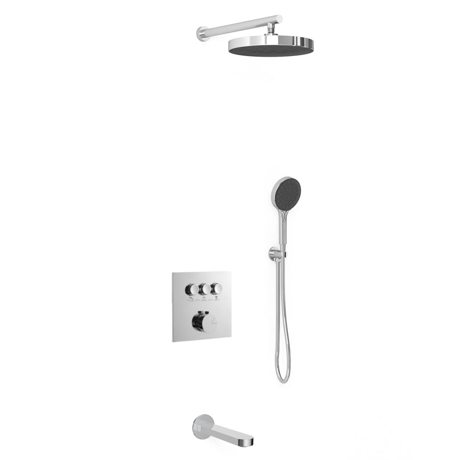 Душевой комплект Vincea Inspire VSFW-431I2CH, встраиваемый, цвет хром