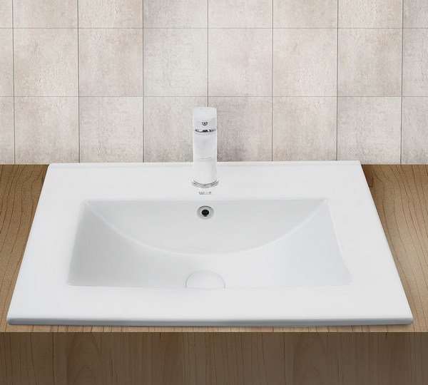 Раковина Weltwasser SK Deilbach 7517-50 встраиваемая, 52x40 см, цвет белый глянец - фото 1