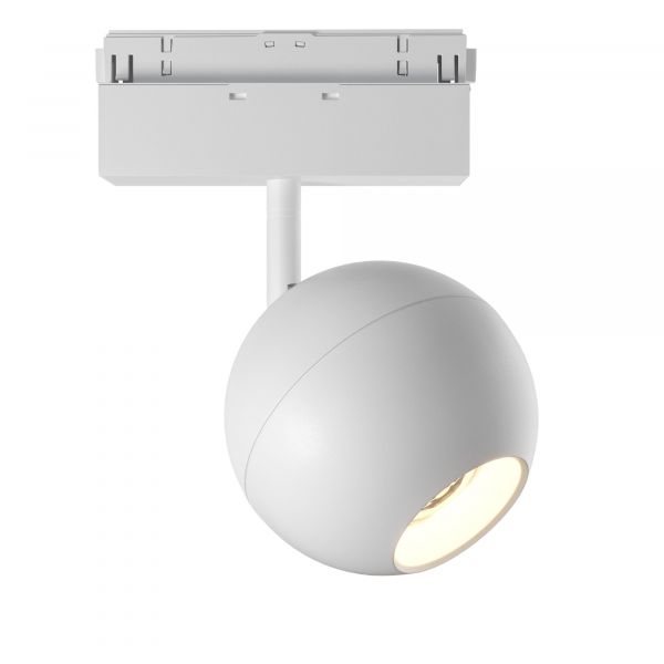 Трековый светильник Maytoni Technical Track Lamps TR028-2-15W4K-W, арматура белая, плафон металл белый
