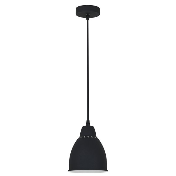 Подвесной светильник Arte Lamp Braccio A2054SP-1BK, арматура черная, плафон металл черный, 14х14  см