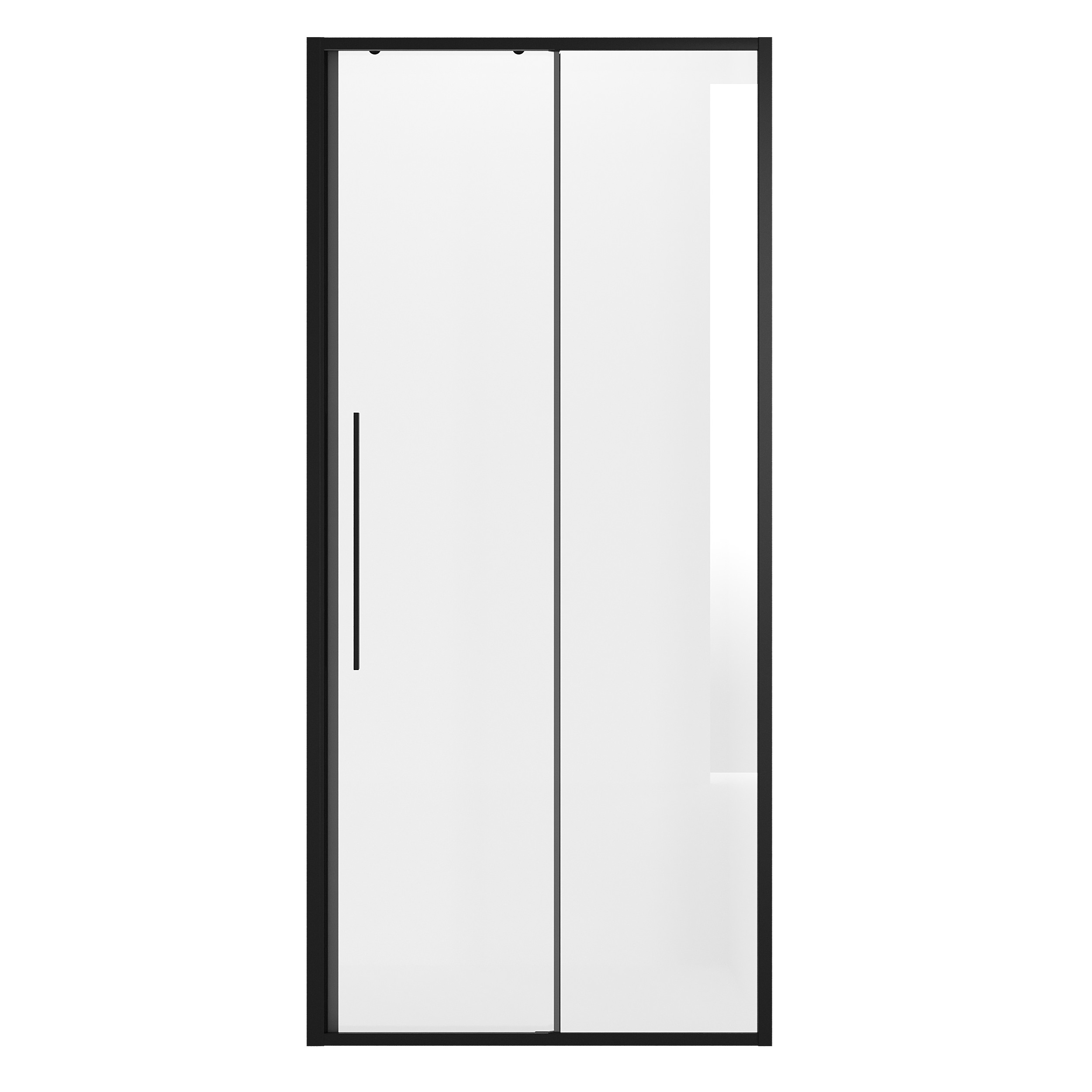 Душевой уголок Niagara Nova NG-84-10AB-A80B-34 100x80, стекло прозрачное, профиль черный матовый - фото 1