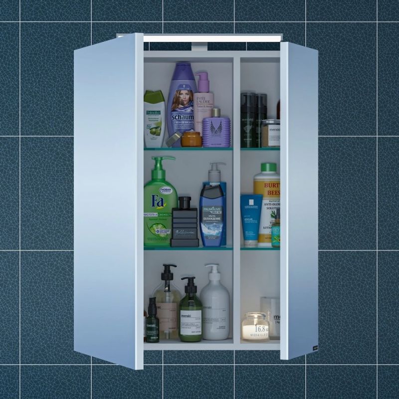 Мебель для ванной Санта Марс 60 напольная, с 2 ящиками, цвет белый