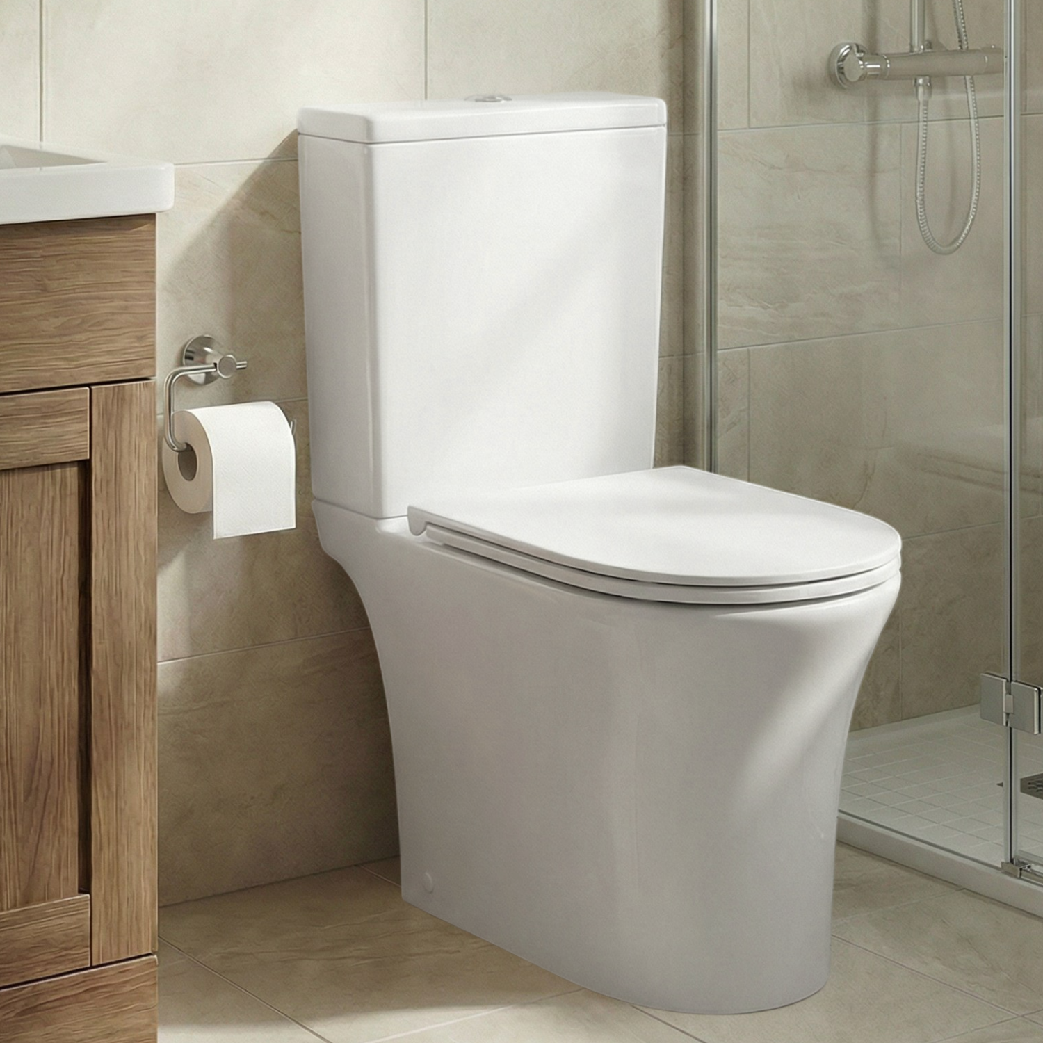 Унитаз Joki Astra T JK2061064 напольный, безободковый, смыв торнадо, с сиденьем микролифт, цвет белый