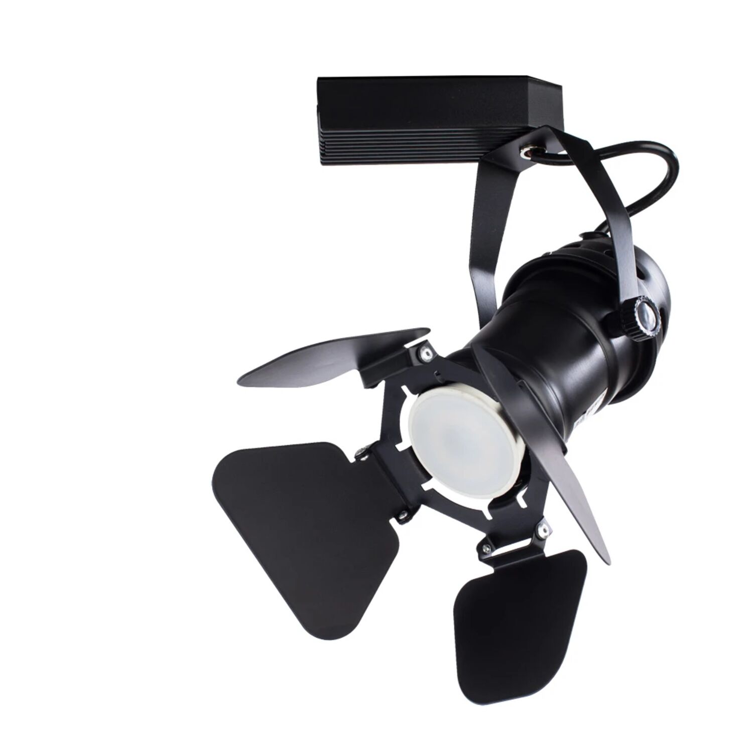 Трековый светильник Arte Lamp Petalo A5319PL-1BK, арматура черная, плафон  черный