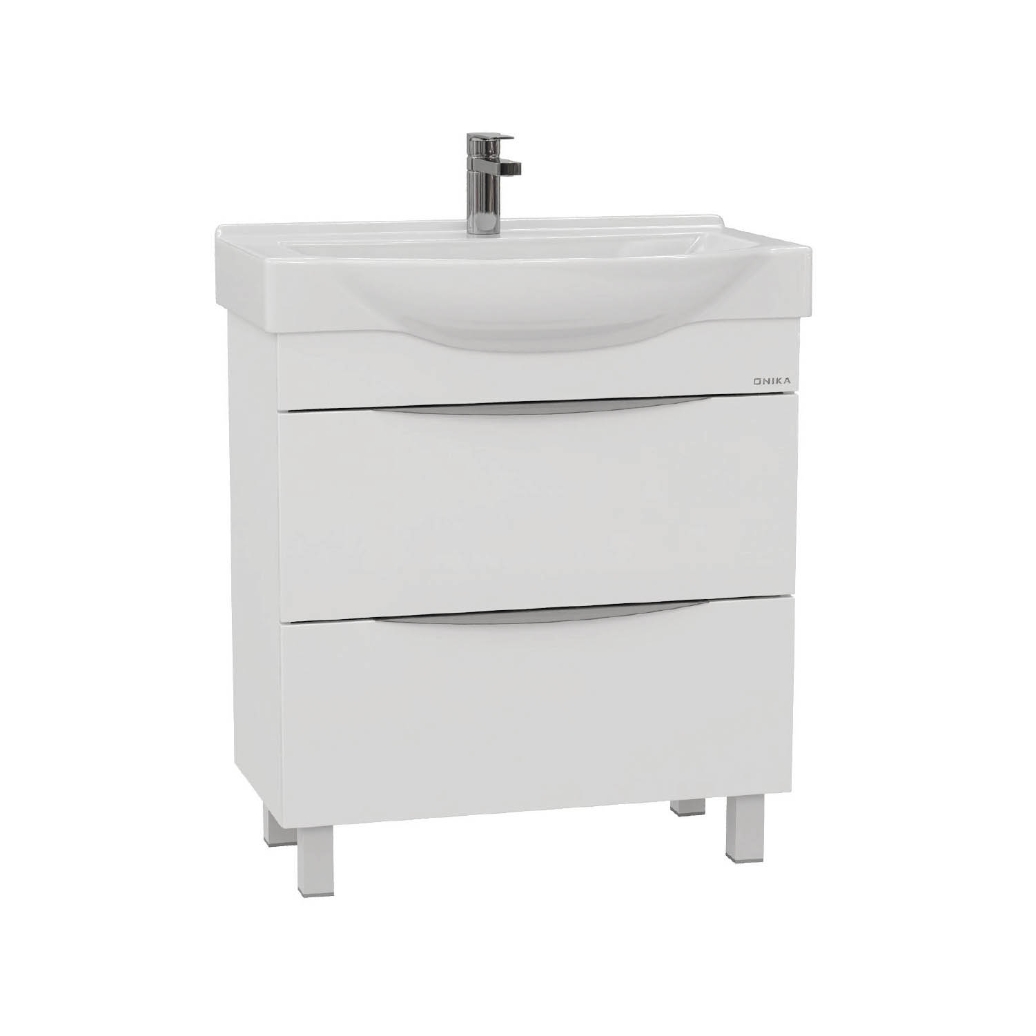 Тумба под раковину Оника Навиа 65, напольная, цвет белый - фото 1