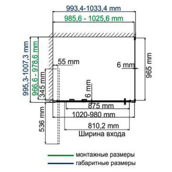 Душевой уголок WasserKRAFT Salm WasserSchutz 27I22 100x90, стекло прозрачное, профиль серебристый