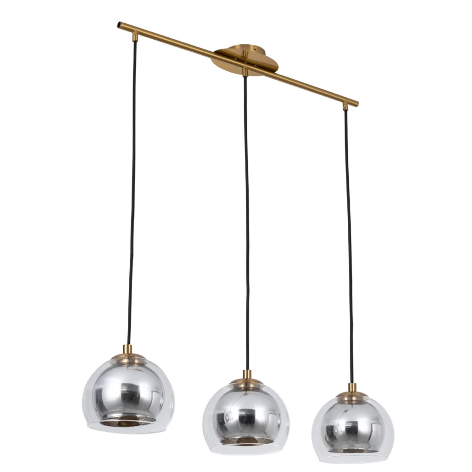 Подвесной светильник Arte Lamp Rastaban A7984SP-3PB, арматура полированная медь, плафон стекло хром
