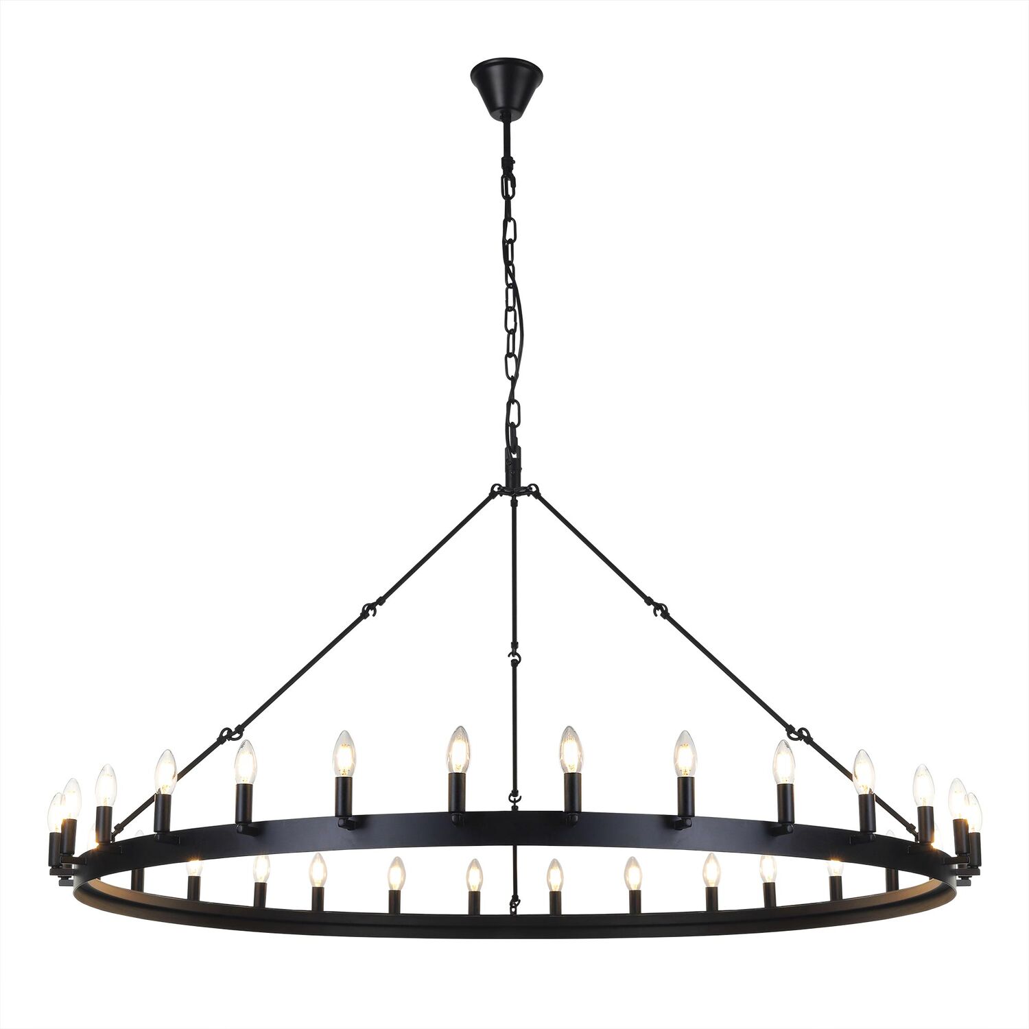 Подвесная люстра Citilux Смитсон CL470130, арматура черная