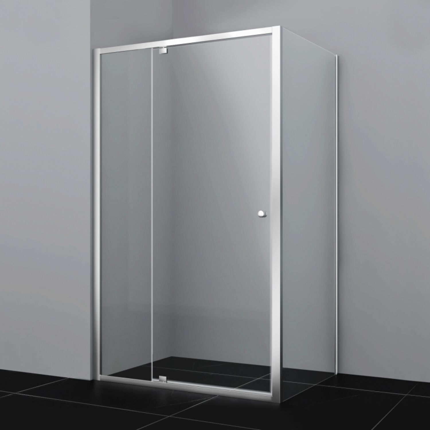 Душевой уголок WasserKRAFT Aula 11P17 100x80, стекло прозрачное, профиль хром