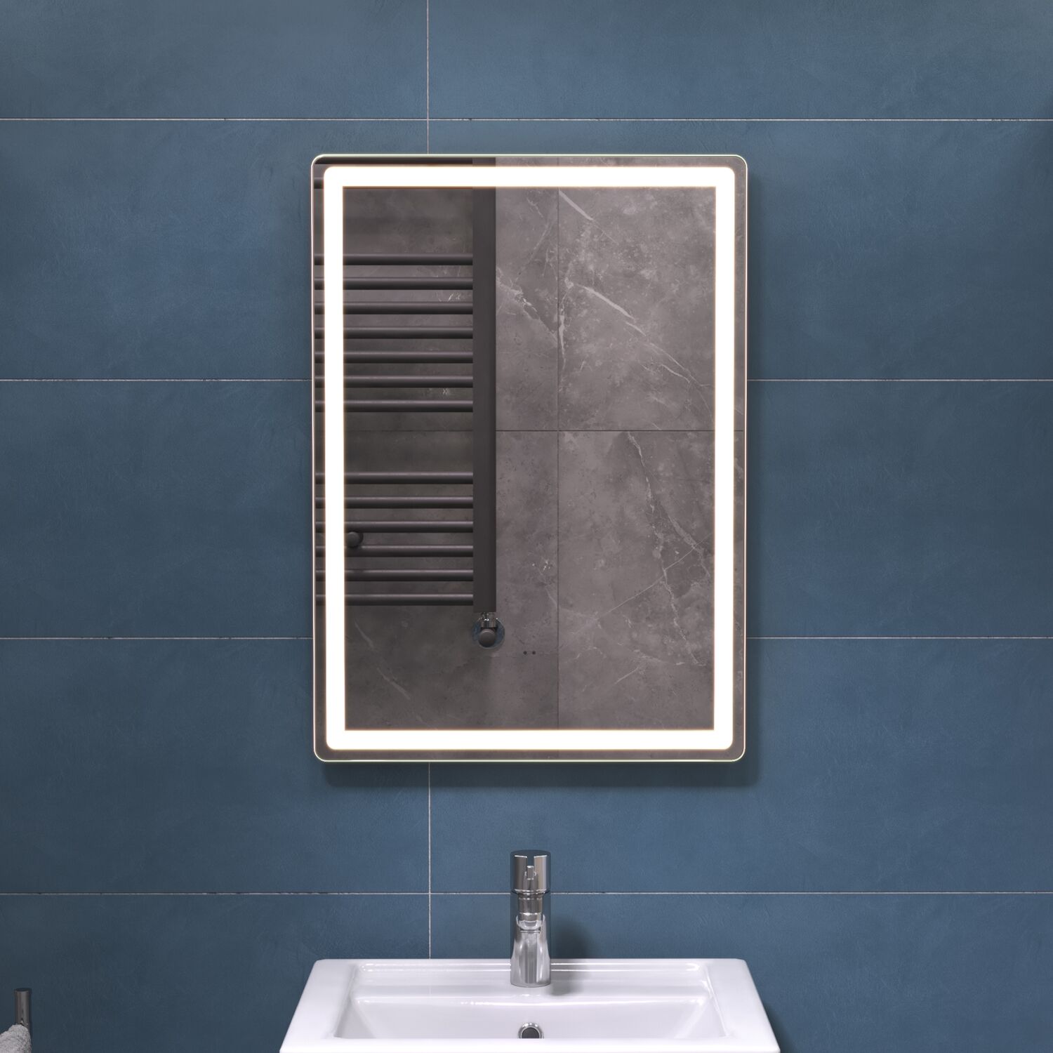 Зеркало Vigo Geometry Classic 50x70, с подсветкой