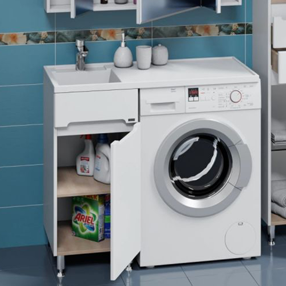 Тумба под раковину Санта Лондон 39, цвет белый - фото 1