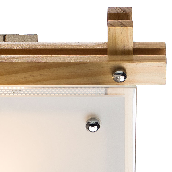 Потолочный светильник Arte Lamp Archimede A6460PL-1BR, арматура бежевая / хром, плафон стекло белое, 23х23 см
