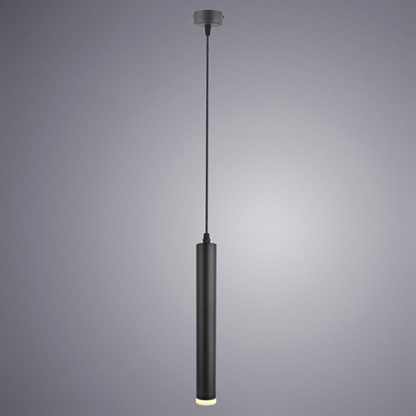 Подвесной светильник Arte Lamp Hubble A6810SP-1BK, арматура черная, плафон металл черный, 4х4 см - фото 1