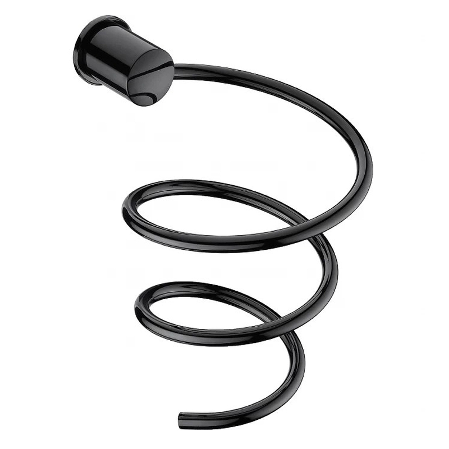 Держатель для фена WasserKRAFT K-1080 Polished Black, цвет черный