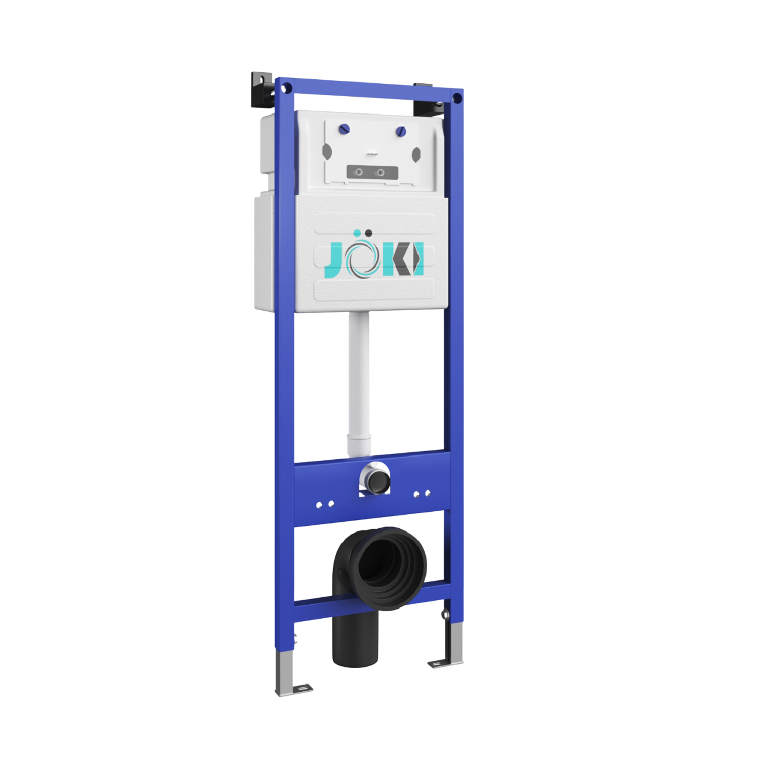 Комплект: Инсталляция JK04054+Кнопка JK202501CH хром+Stella JK1061016 белый унитаз