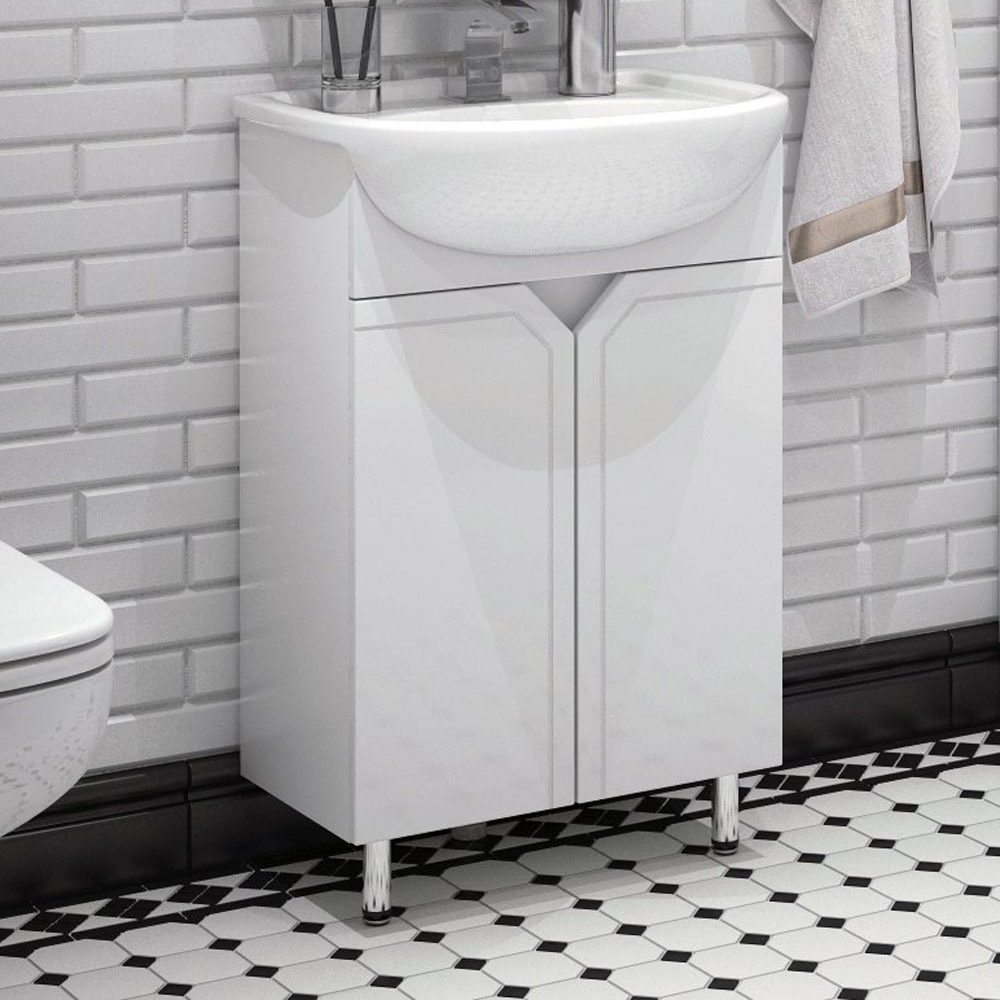 Мебель для ванной Corozo Сириус 55, цвет белый - фото 1