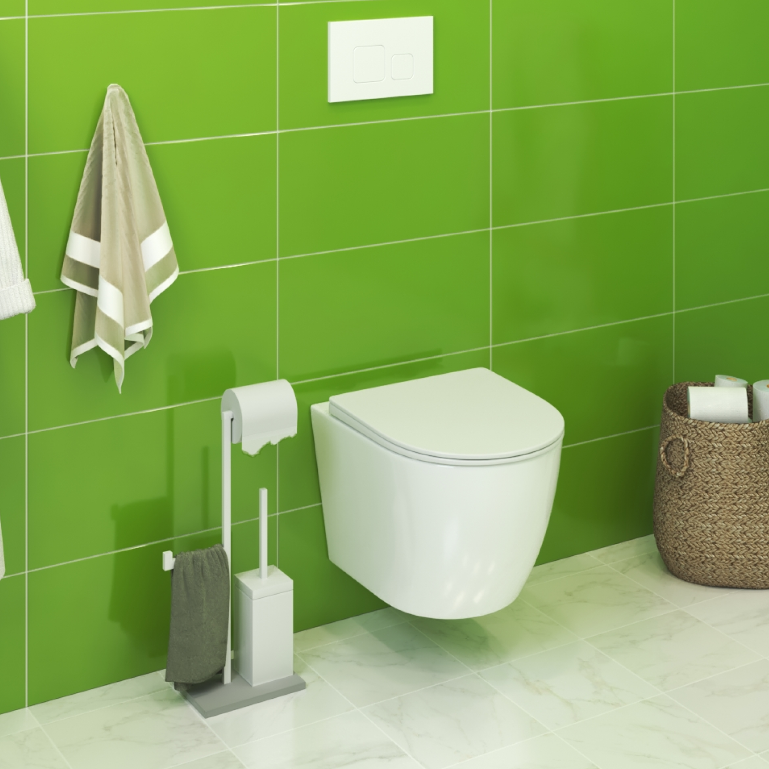 Унитаз Joki Stella JK1061016 подвесной, безободковый, с сиденьем микролифт, цвет белый