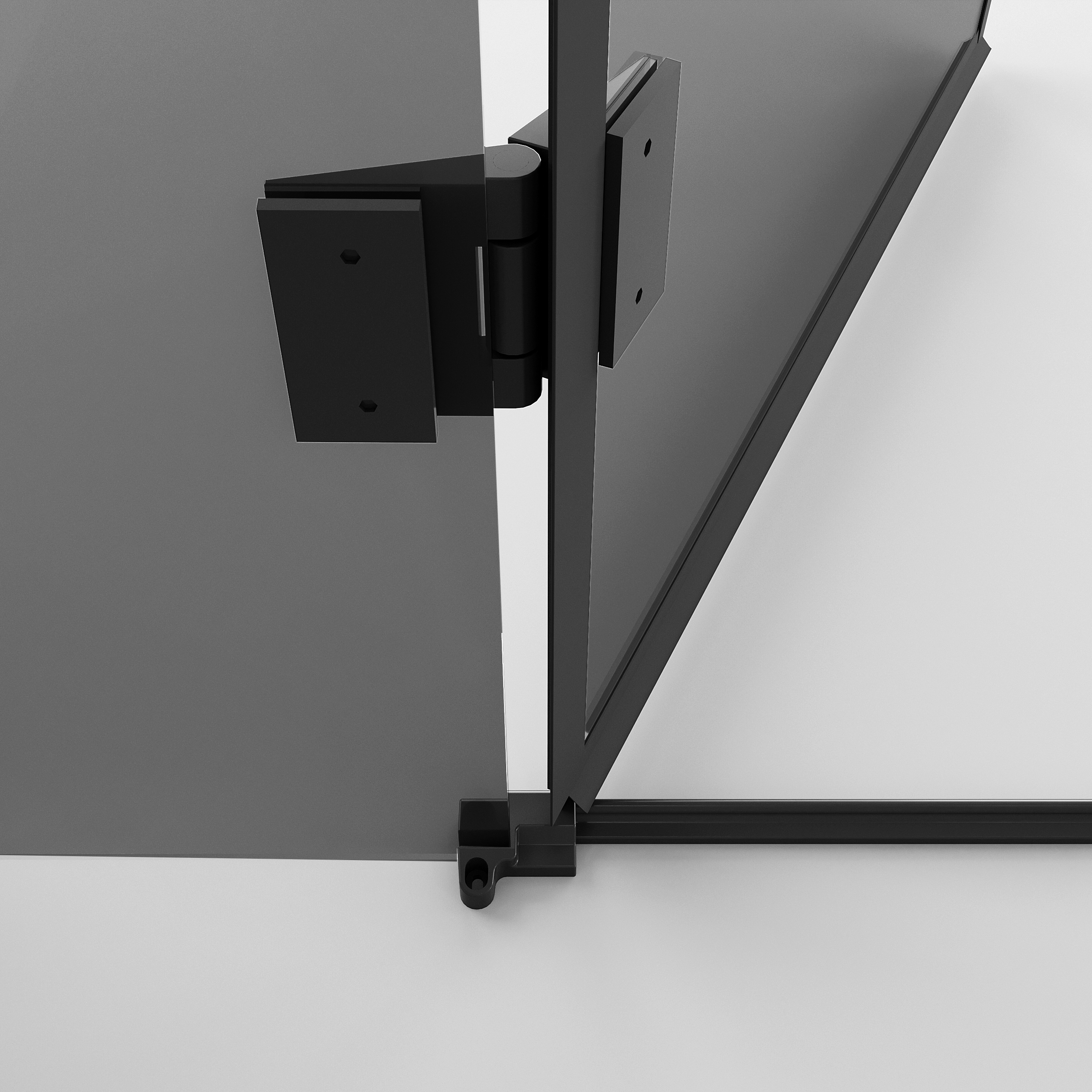 Душевой уголок Niagara Nova NG-2831-34 Black 90x90, стекло тонированное, профиль черный матовый
