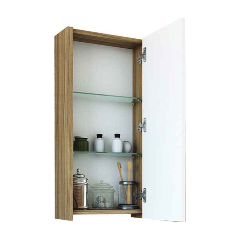 Шкаф-зеркало Sanflor Ларго 40, правый, цвет швейцарский вяз