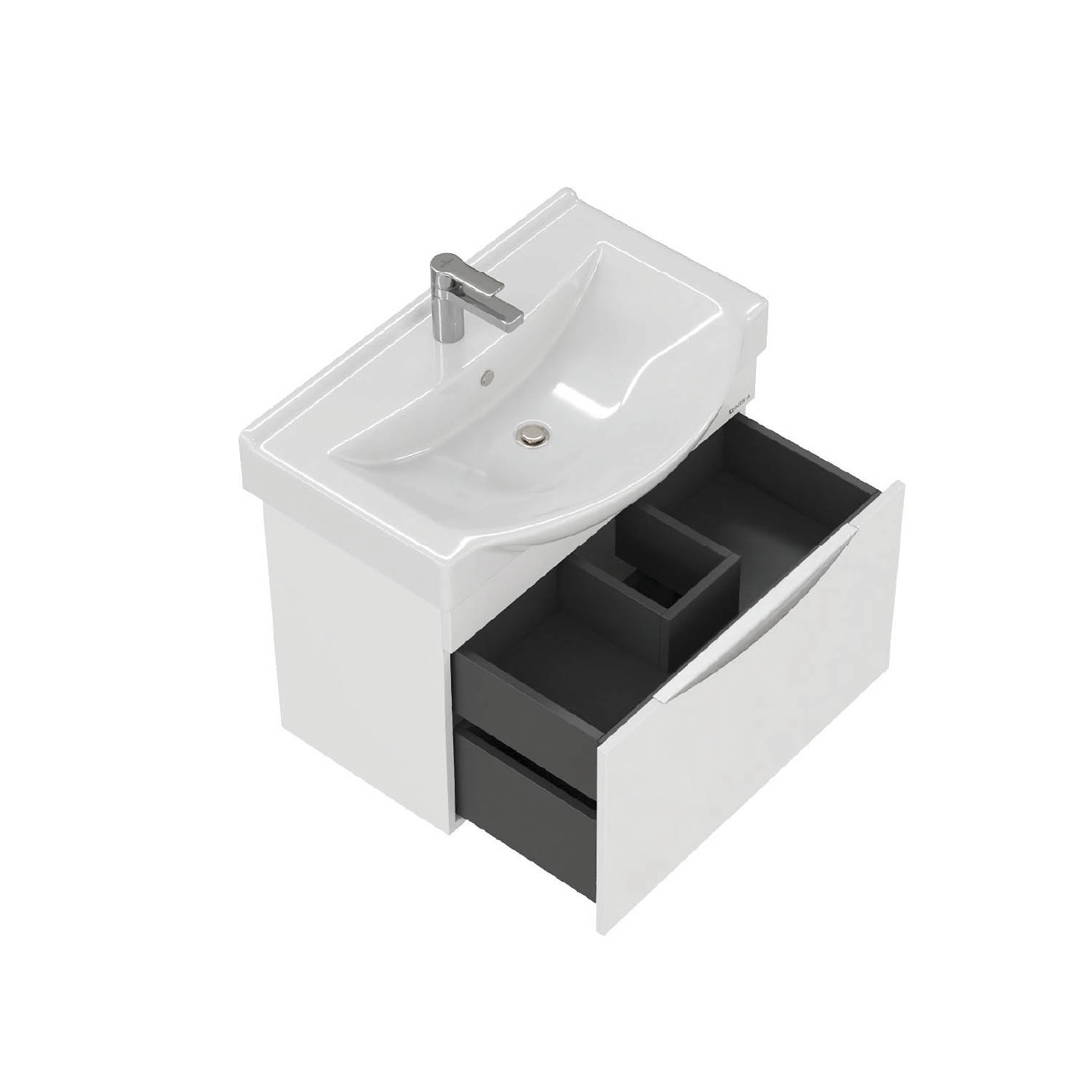 Мебель для ванной Оника Навиа 65, подвесная, цвет белый