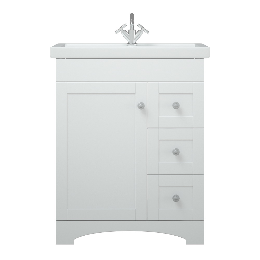 Мебель для ванной Corozo Техас 70, цвет белый - фото 1