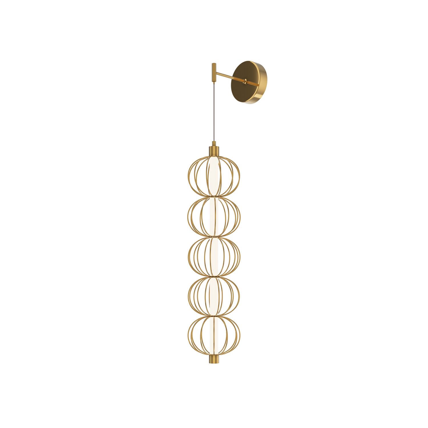 Бра Maytoni Golden Cage MOD216WL-L10G3K, арматура золото, профиль металл золото
