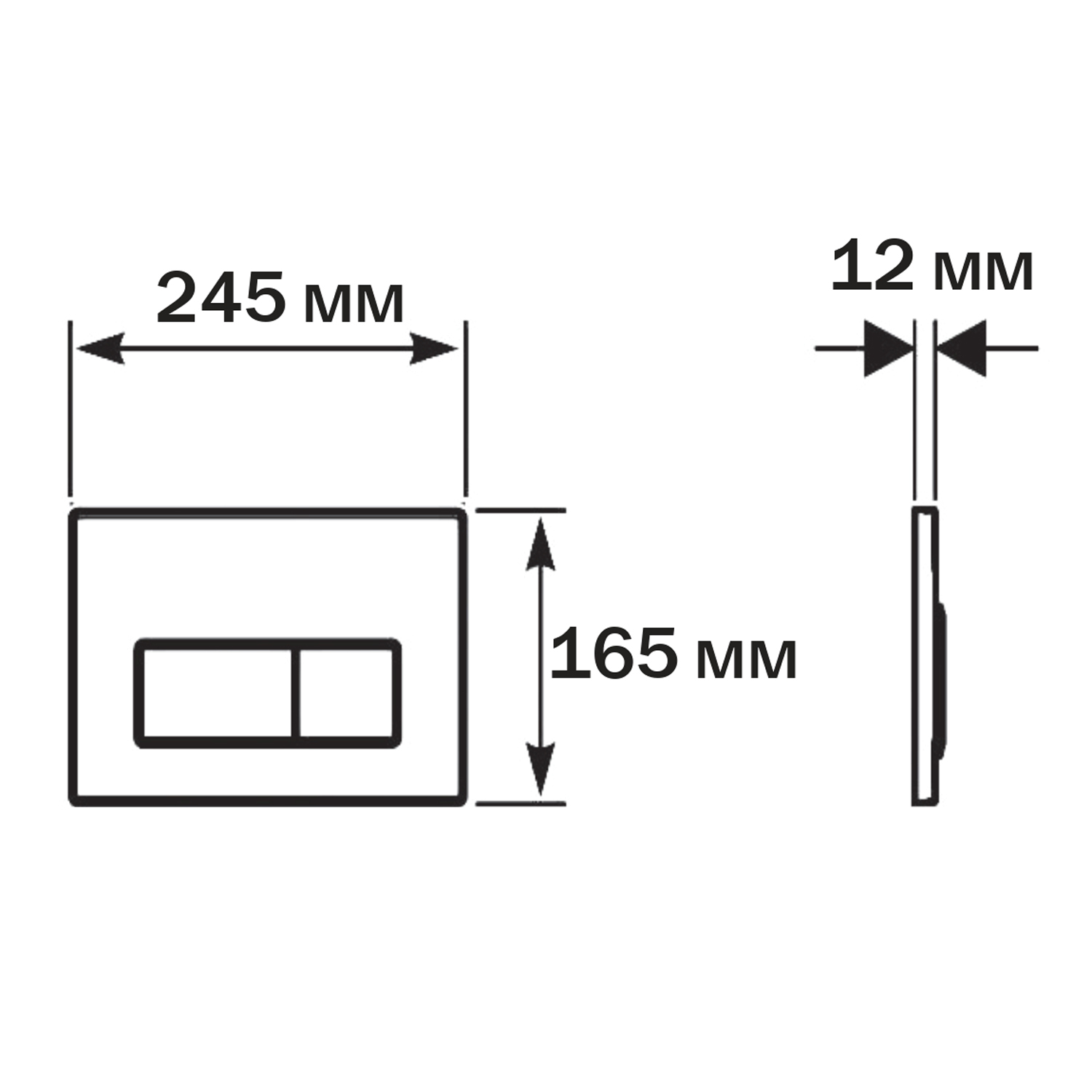 Комплект: Инсталляция Aquatek Standart 50+Кнопка 002C хром матовый+Stella T JK1141020MB черный унитаз, смыв Торнадо