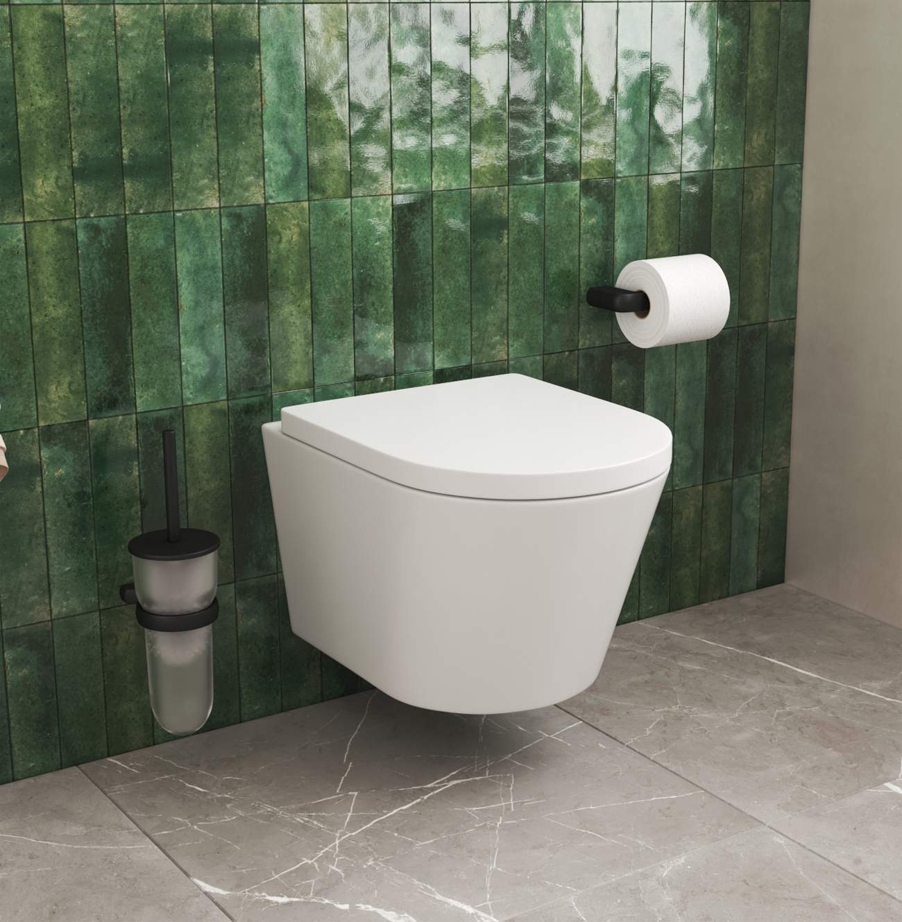 Комплект: Инсталляция Grohe 38929000 кнопка хром+AM.PM X-Joy C851900SC белый унитаз - фото 1