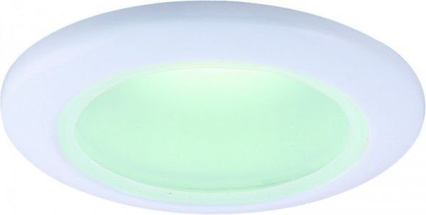 Точечный светильник Arte Lamp Aqua A2024PL-1WH, арматура белая, плафон стекло белое, 9х9 см