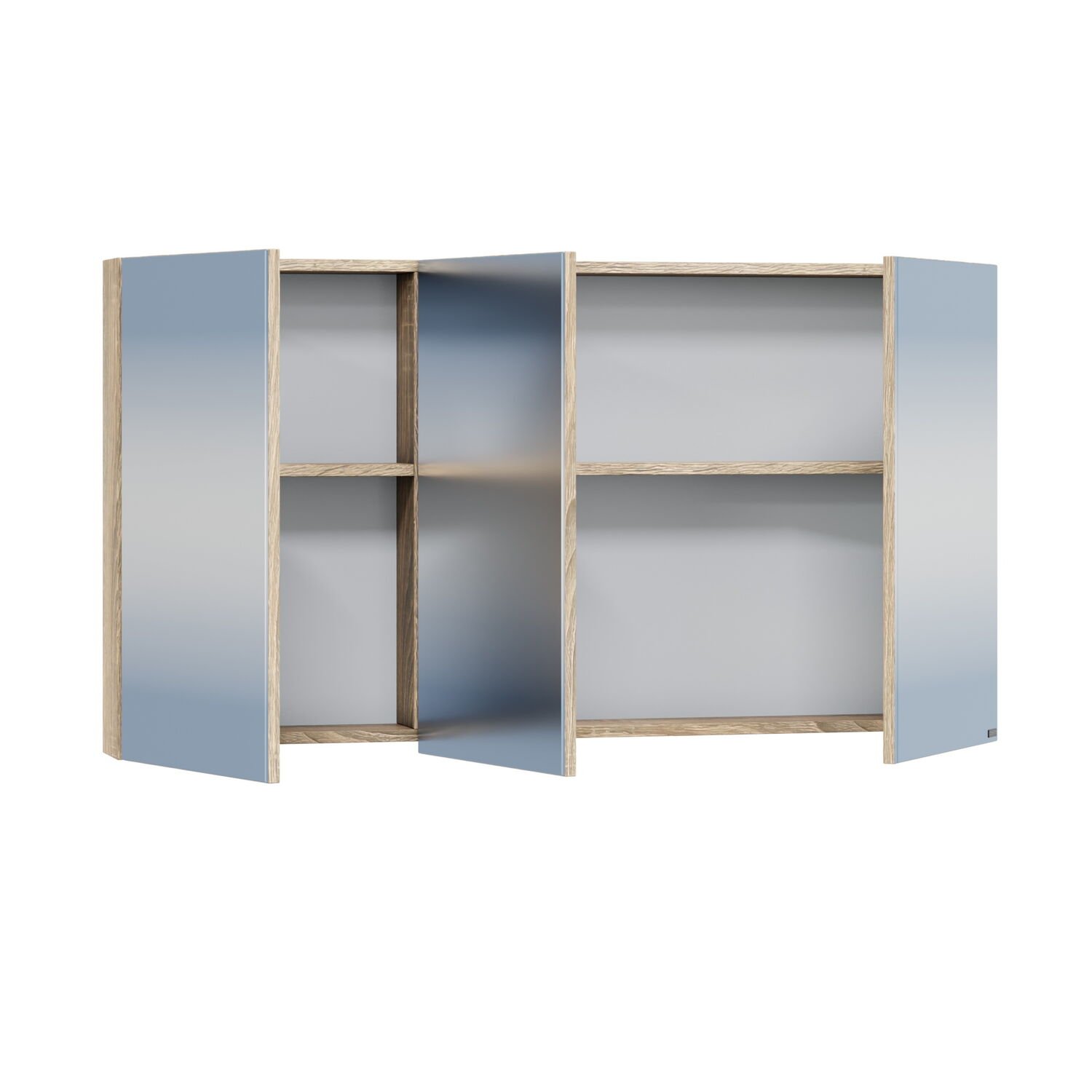 Мебель для ванной Санта Марс 120, напольная, с 2 ящиками и дверцей, цвет белый / янтарное дерево