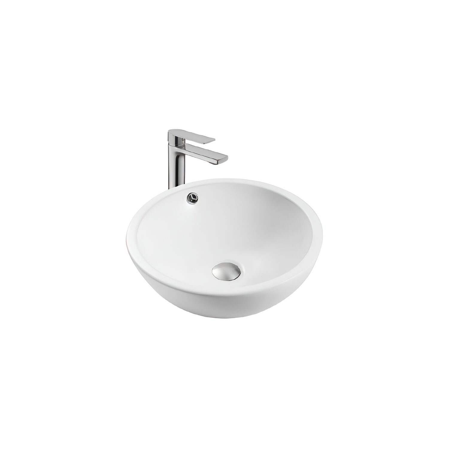 Раковина Акватек AQ5354-MW накладная, 44x44 см, цвет белый матовый