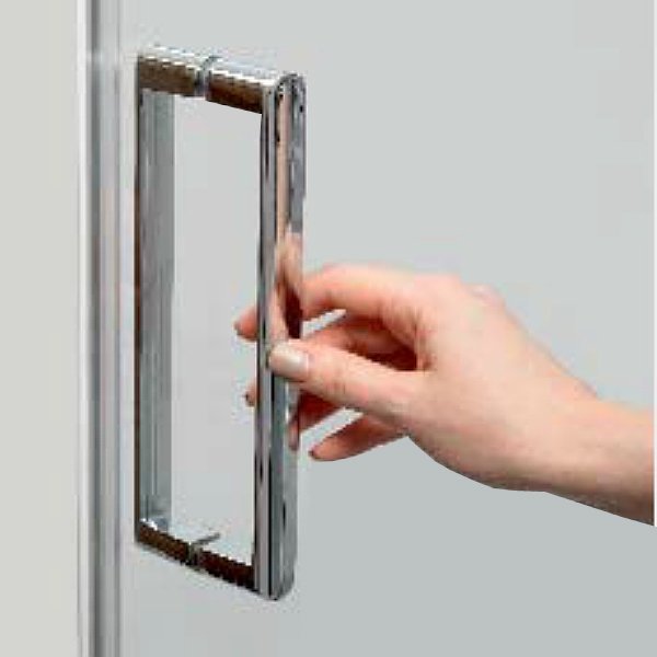 Душевая дверь WasserKRAFT Berkel WasserSchutz 48P12 100x200, стекло прозрачное, профиль серебристый
