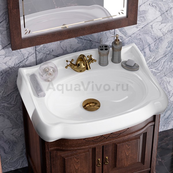 Мебель для ванной Опадирис Лоренцо 80, цвет светлый орех - фото 1