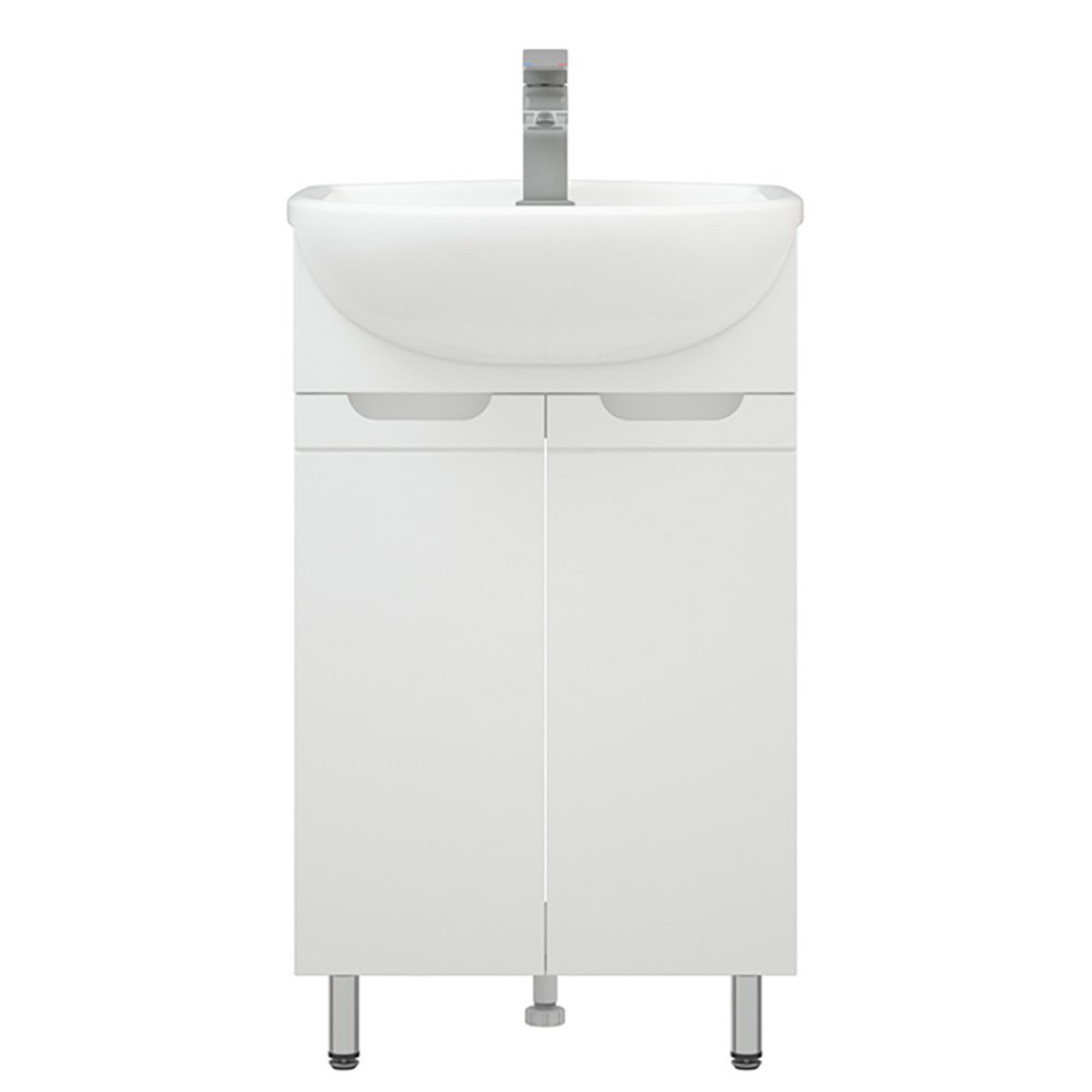 Тумба под раковину Corozo Лея 50, цвет белый - фото 1