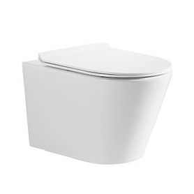 Унитаз CeruttiSPA Fargo Aria Tornado CT10833, подвесной, безободковый, сиденье микролифт, цвет белый - фото 1