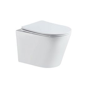 Унитаз Vincea Piatti VT1-11S подвесной, безободковый, с сиденьем микролифт, цвет белый - фото 1