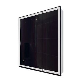 Шкаф-зеркало Mixline Минио 70x80, левый, с подсветкой, цвет белый - фото 1