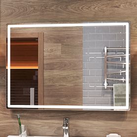 Зеркало Vigo Geometry Comfort 100x70, с подсветкой, функцией антизапотевания - фото 1