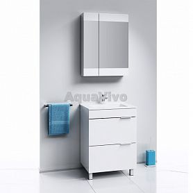 Мебель для ванной Aqwella Бриг 60, с 2 ящиками, цвет белый - фото 1