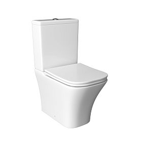 Унитаз Joki Verna JK3052011 напольный, безободковый, с сиденьем микролифт, цвет  белый - фото 1