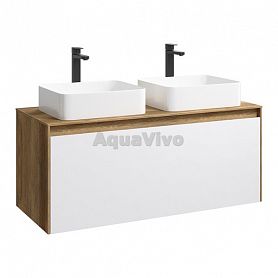 Мебель для ванной Aqwella Mobi 120, цвет дуб балтийский/белый - фото 1