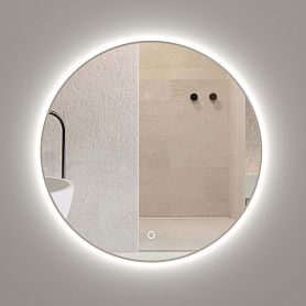 Зеркало Оника Сола 90x90, с подсветкой, регулировкой интенсивности и сенсорным выключателем - фото 1