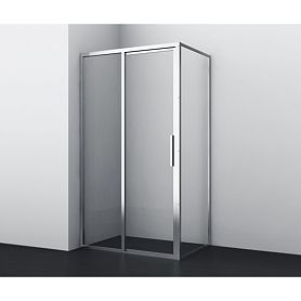Душевой уголок WasserKRAFT Lopau 32S07L 120x90, левый, стекло прозрачное, профиль серебристый - фото 1