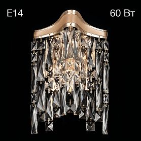 Бра Citilux Моника CL308312, арматура золото, плафоны хрусталь прозрачный - фото 1