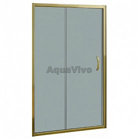 Душевая дверь Good Door Jazze WTW-140-B-BR 140, стекло тонированное, профиль бронза - фото 1