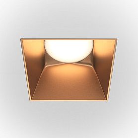 Точечный светильник Maytoni Technicali Share DL051-01-GU10-SQ-WMG, арматура матовое золото - фото 1