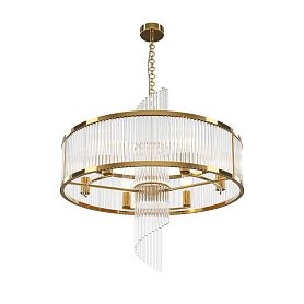 Подвесной светильник Maytoni Frame MOD174PL-06G, арматура золото, плафон стекло прозрачное - фото 1