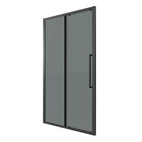 Душевая дверь Grossman Cosmo 100х195, стекло тонированное, профиль черный матовый - фото 1