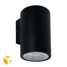 Фасадный светильник Arte Lamp Torcular A1313AL-1BK, арматура черная, плафон алюминий черный - фото 1