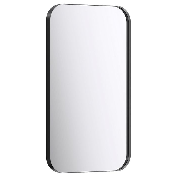 Зеркало Aqwella RM 50x90, в металлической раме, цвет черный